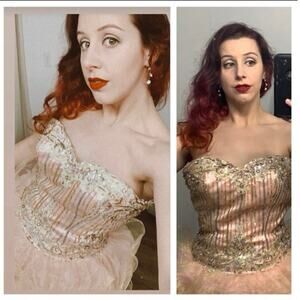 Y2K Moulin Rouge dress pink ruffle